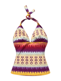 Sunlit Saffron Halter front ghost mannequin