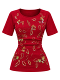 Ruby Embroidered Muse front ghost mannequin