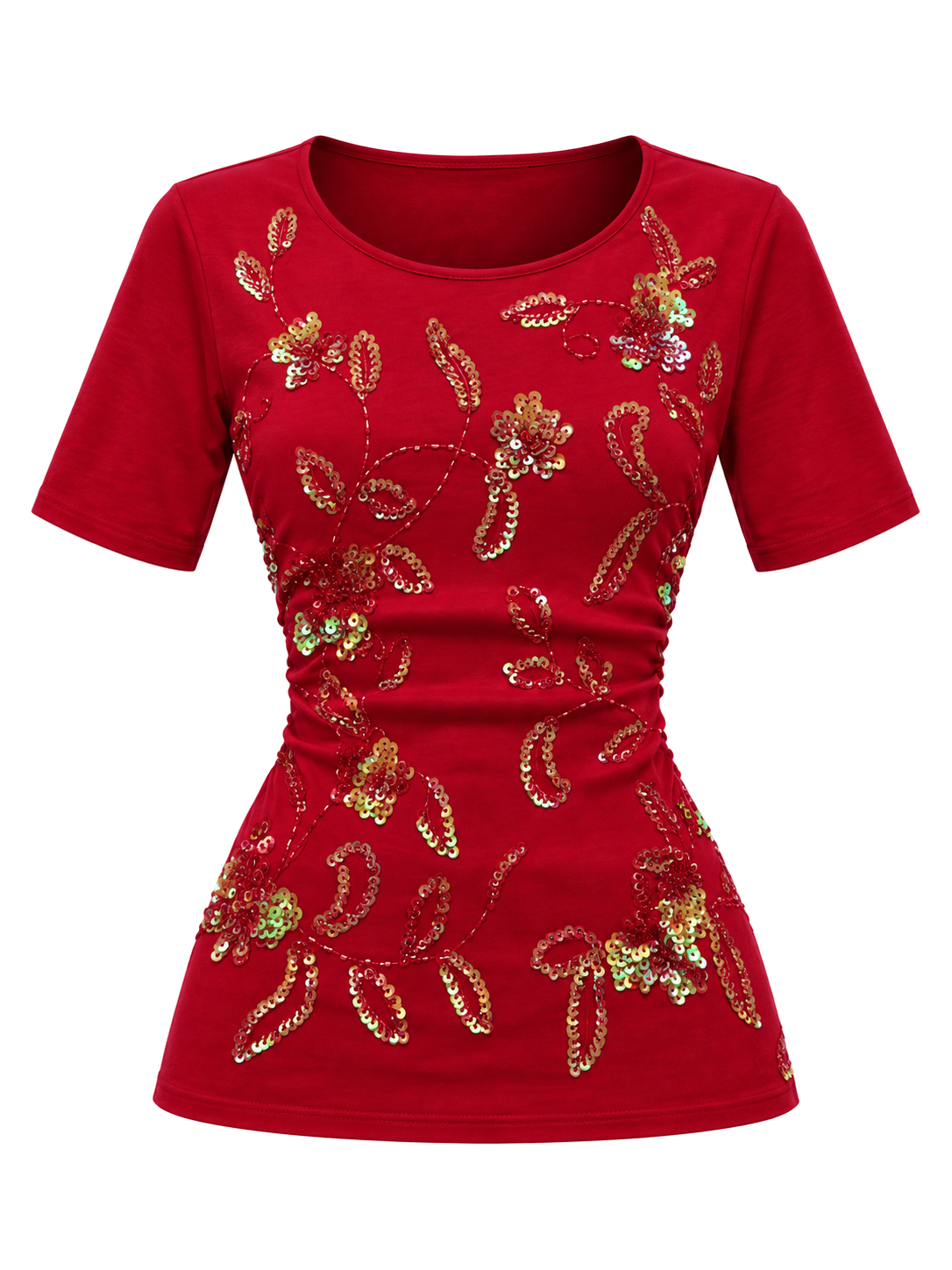 Ruby Embroidered Muse front ghost mannequin