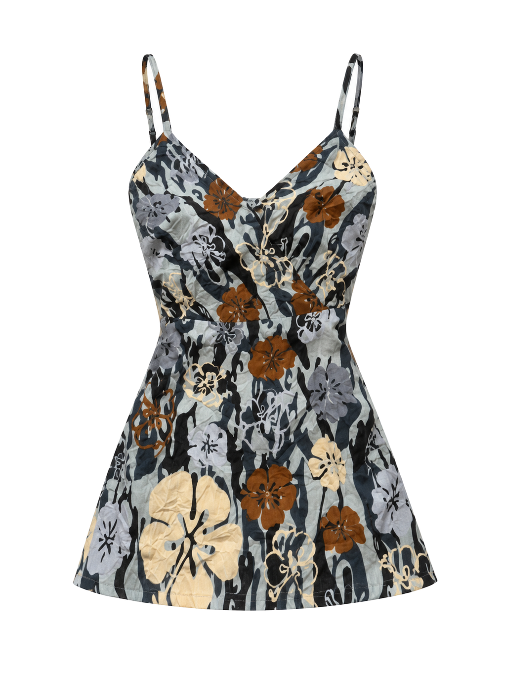 Mocha Petal Cami front ghost mannequin