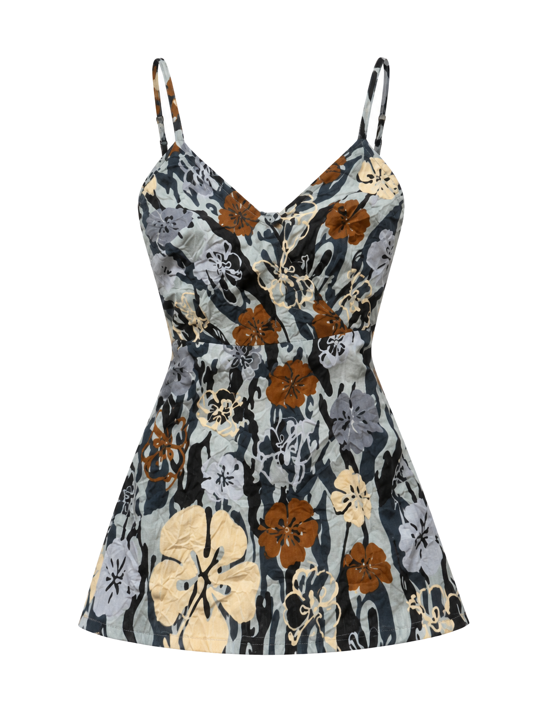 Mocha Petal Cami front ghost mannequin