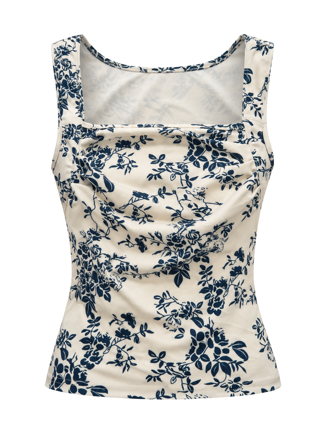 Midnight Garden Crop front ghost mannequin