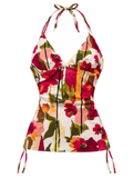 Ivory Garden Halter front ghost mannequin