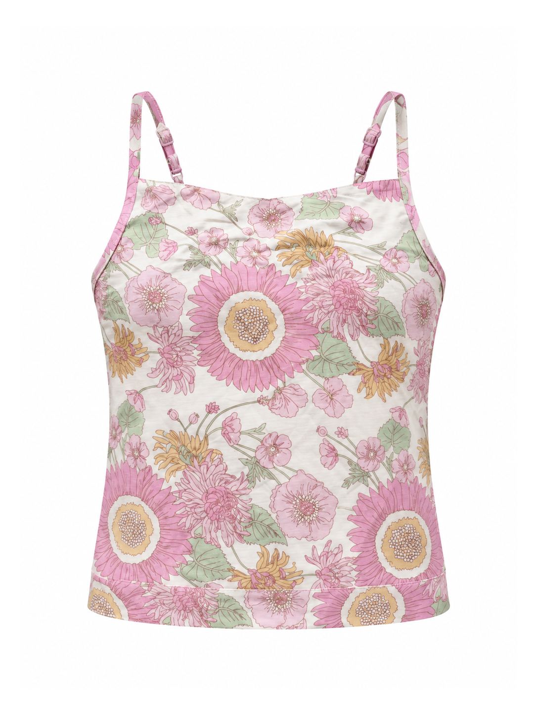 Pink Garden Smocked Cami