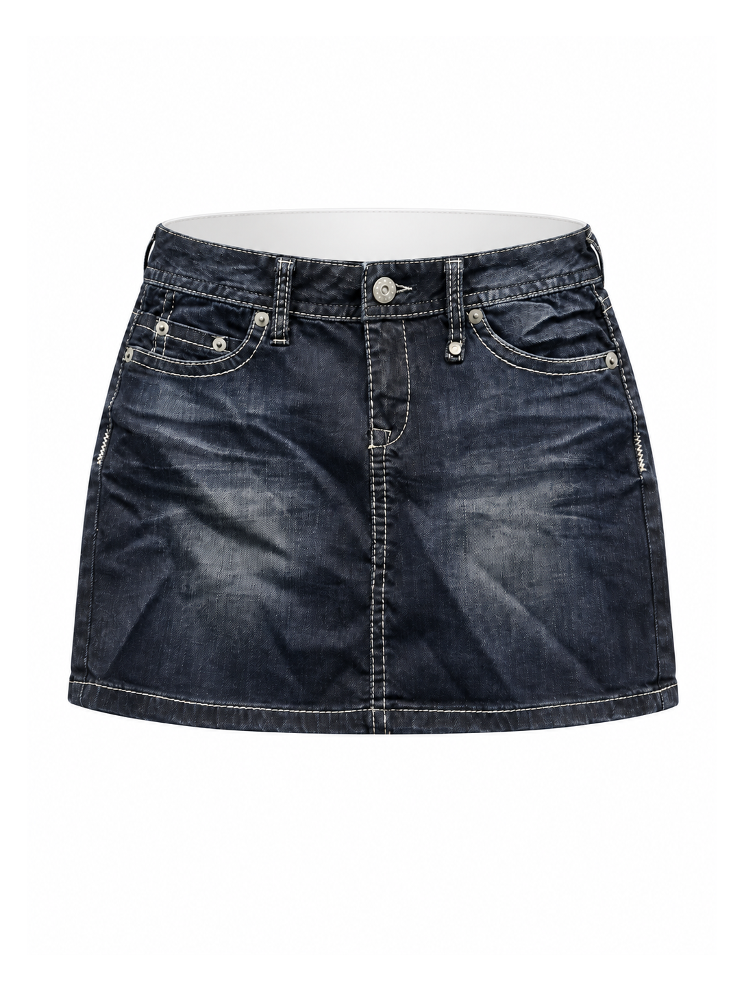 Midnight Denim Mini Skirt