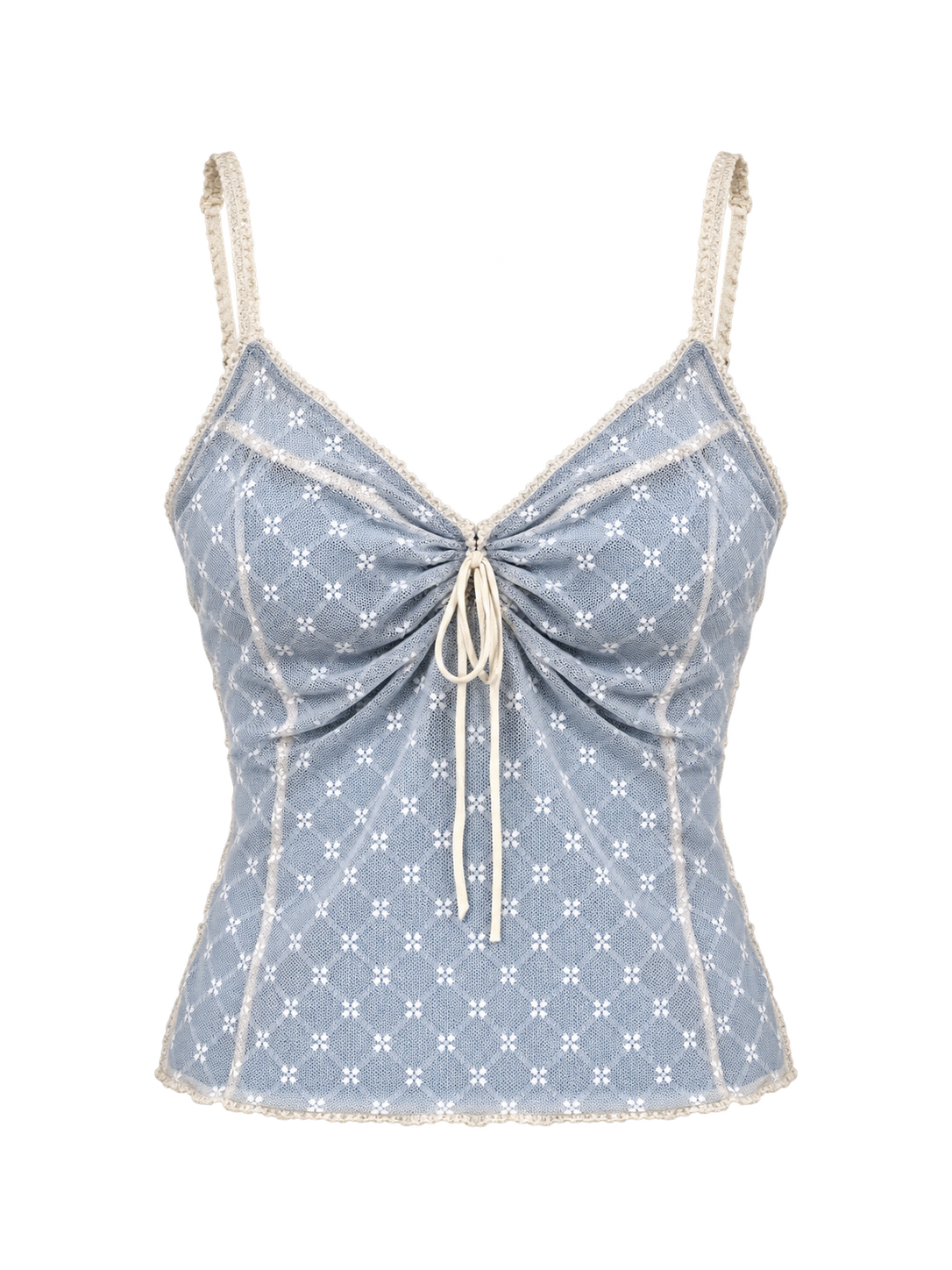 Icy Blue Sequin Tie Cami