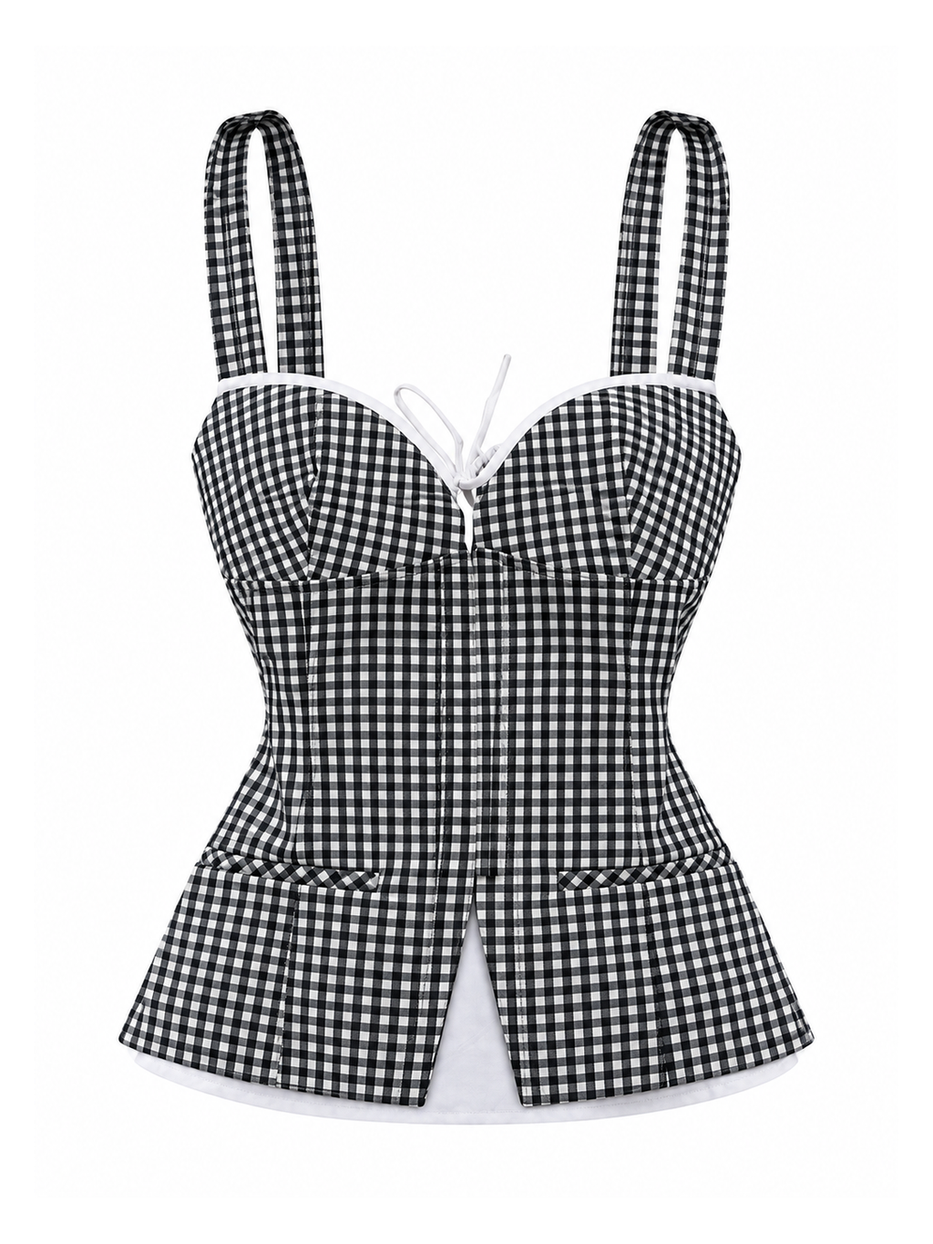 Gingham Belle Peplum Cami