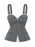 Gingham Belle Peplum Cami