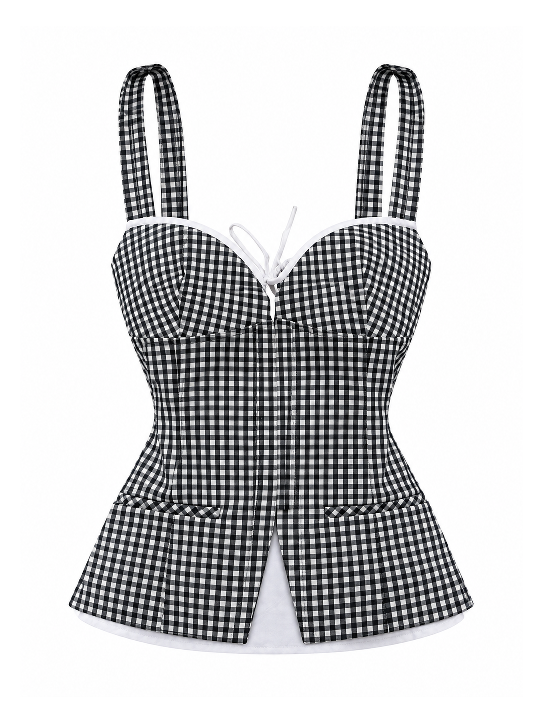 Gingham Belle Peplum Cami
