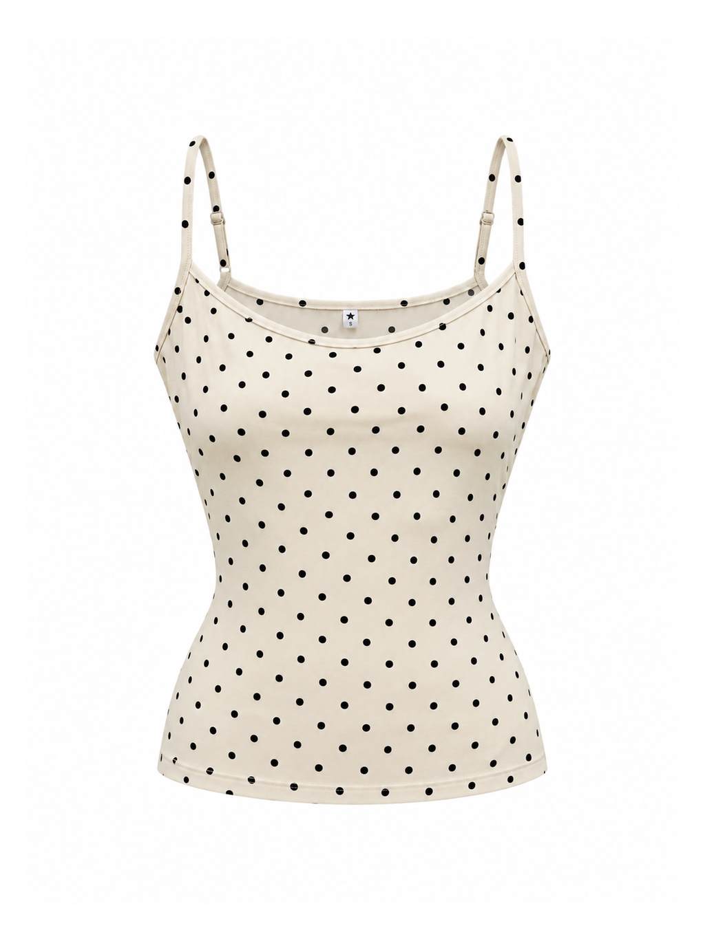 Cream Polka Cami Top