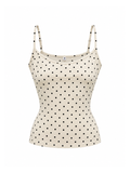 Cream Polka Cami Top