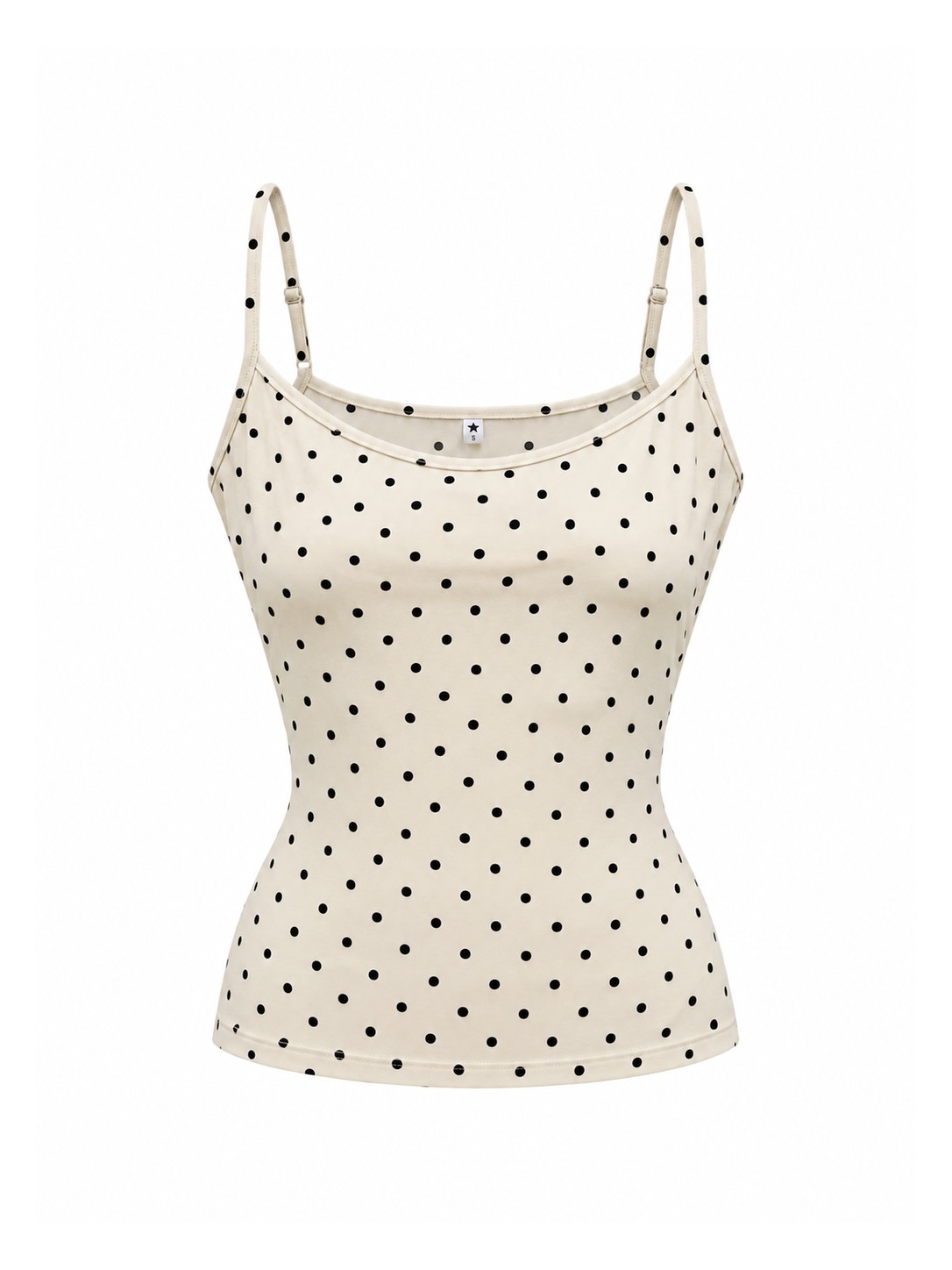 Cream Polka Cami Top