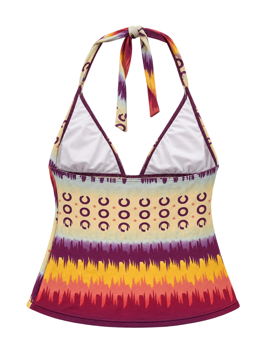 Sunlit Saffron Halter back ghost mannequin