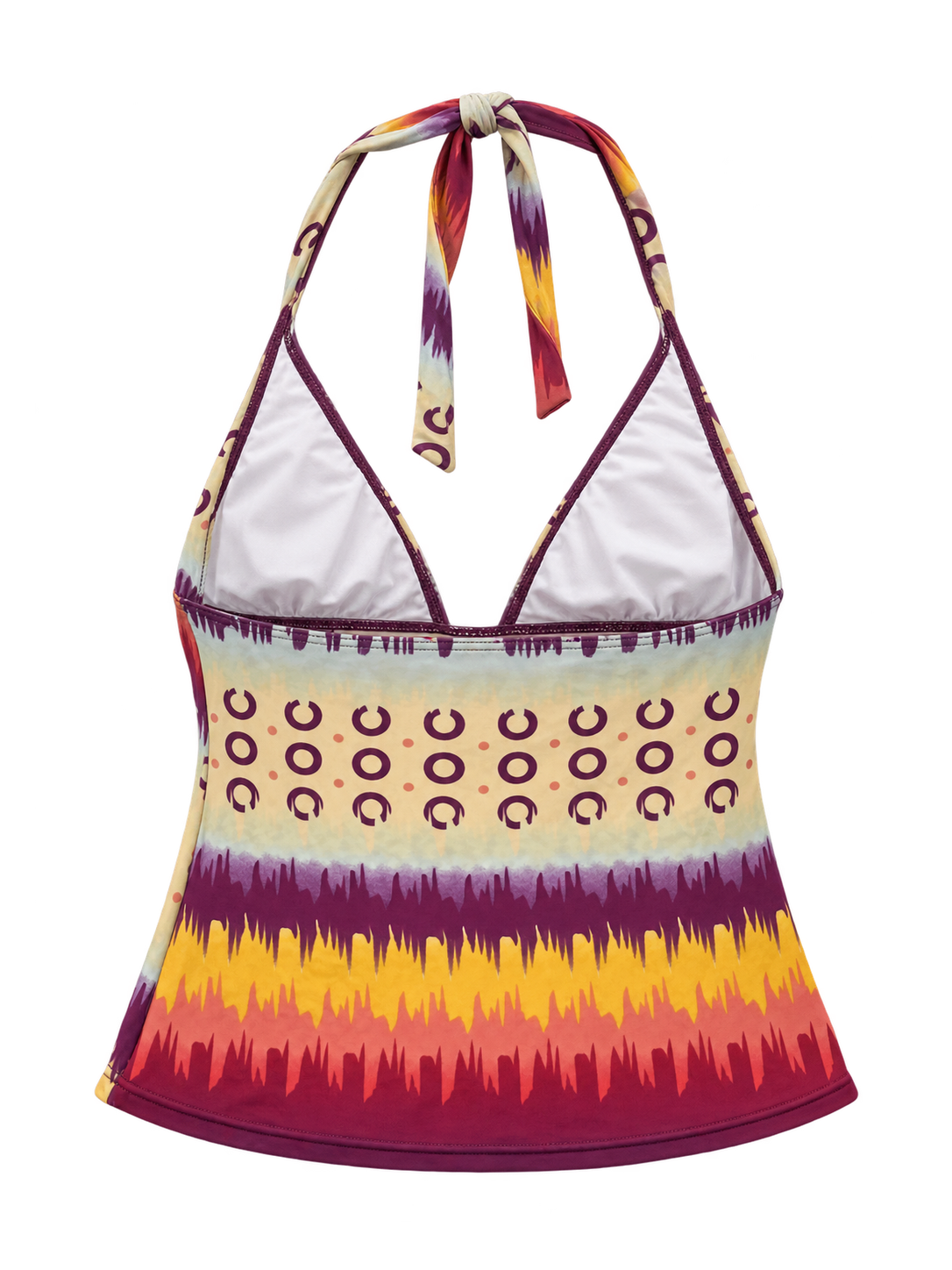 Sunlit Saffron Halter back ghost mannequin
