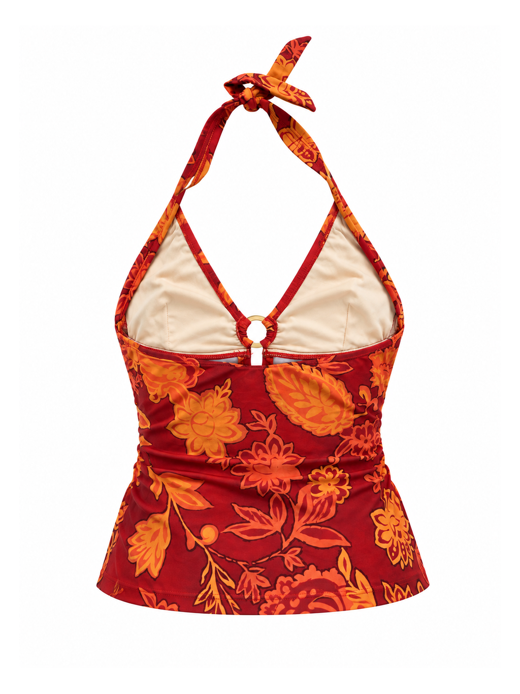 Poppy Marigold Halter back ghost mannequin