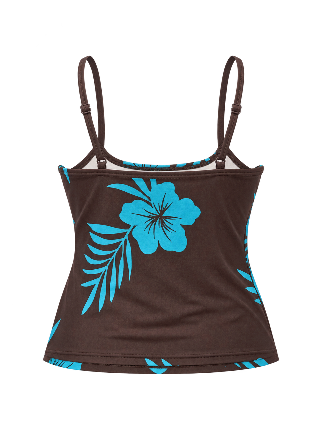Cocoa Hibiscus Cami back ghost mannequin