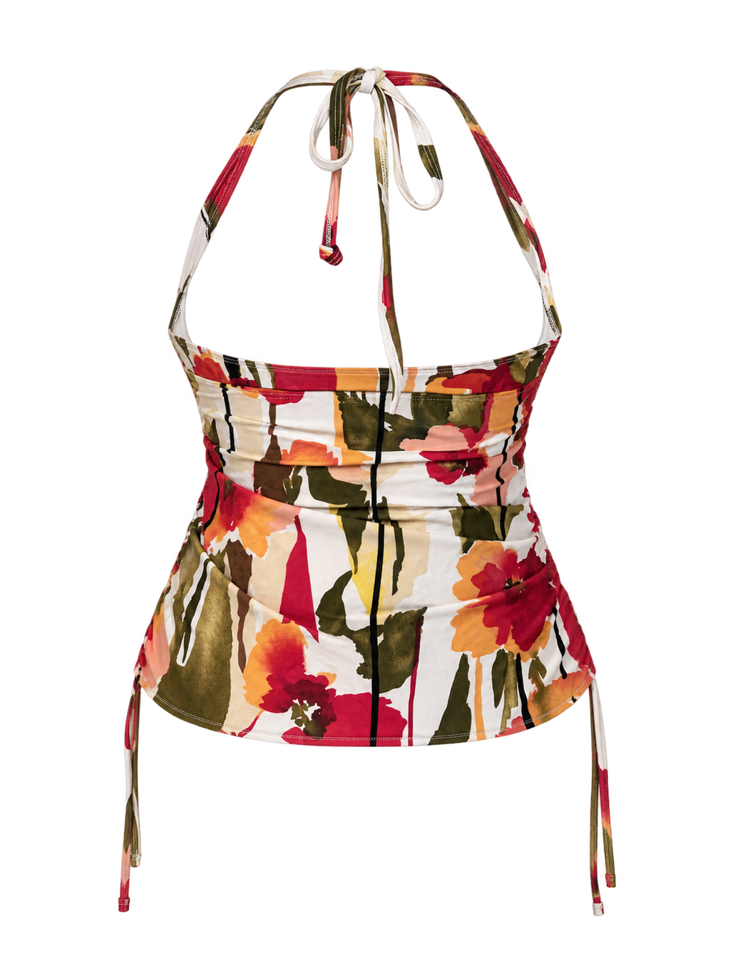 Ivory Garden Halter back ghost mannequin