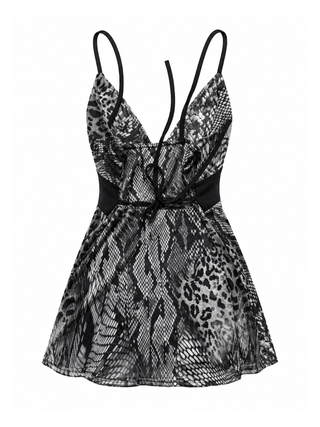 Wildcat Mixed-Print Mini Dress
