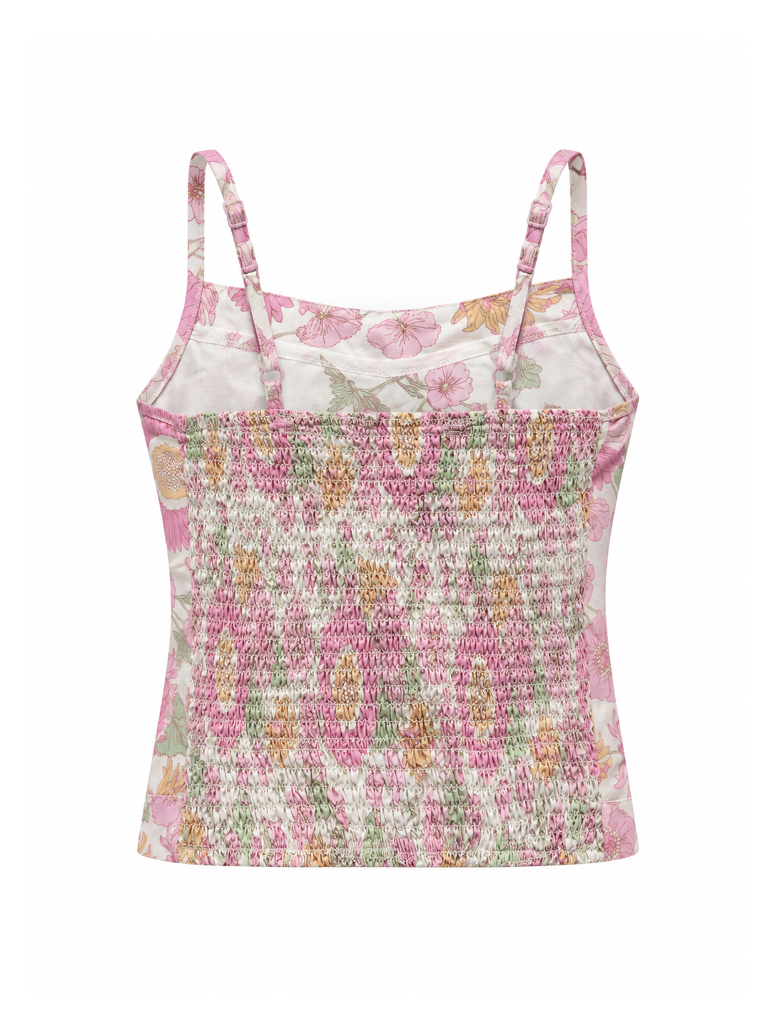 Pink Garden Smocked Cami