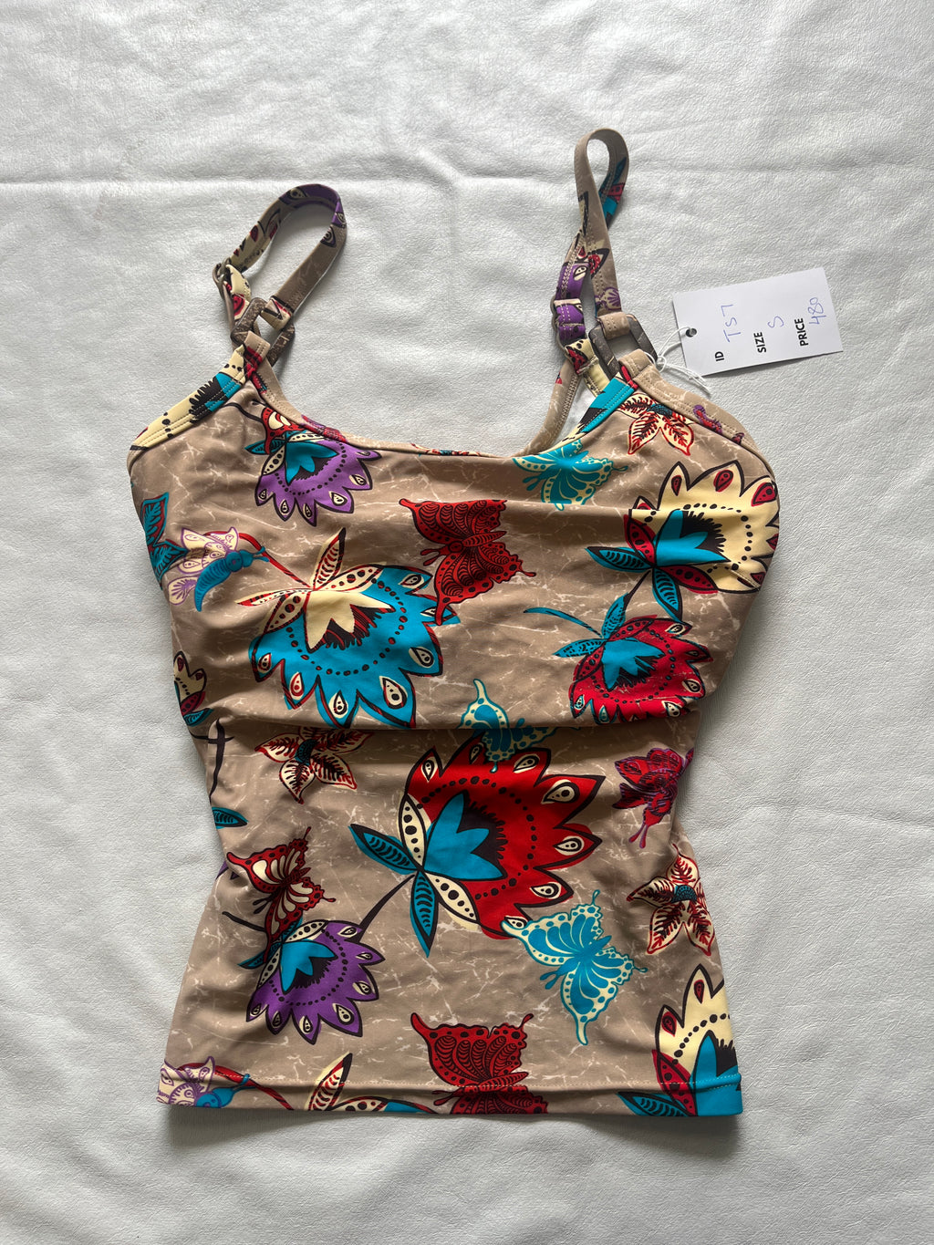 Beige Bloom Satin Cami reference photo