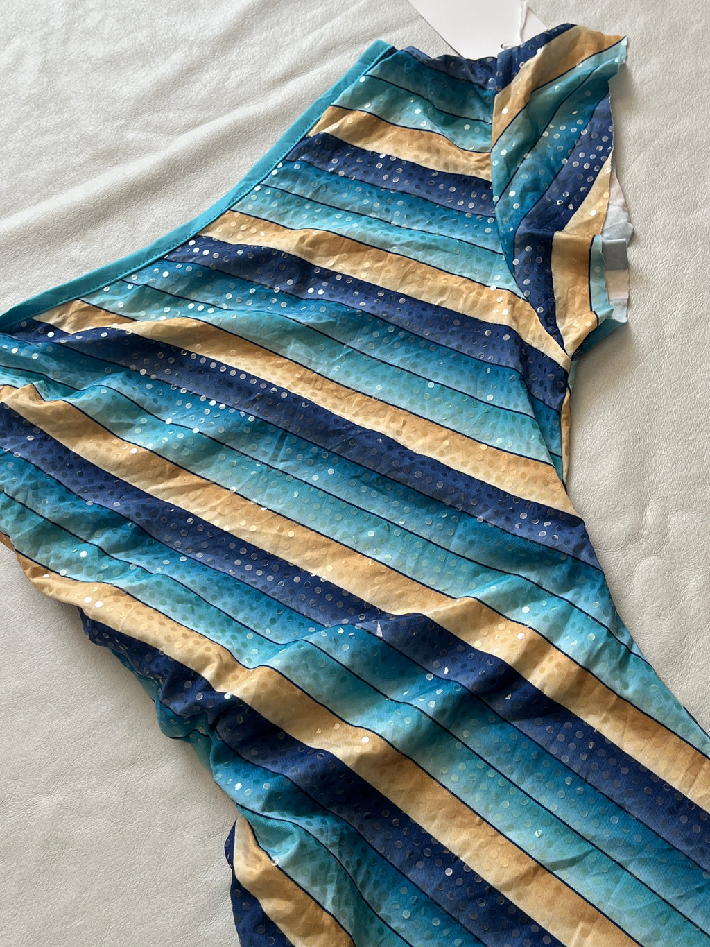 Azure Stripe Twist Top reference photo