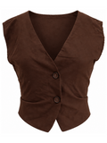 Chocolate Brown Vest
