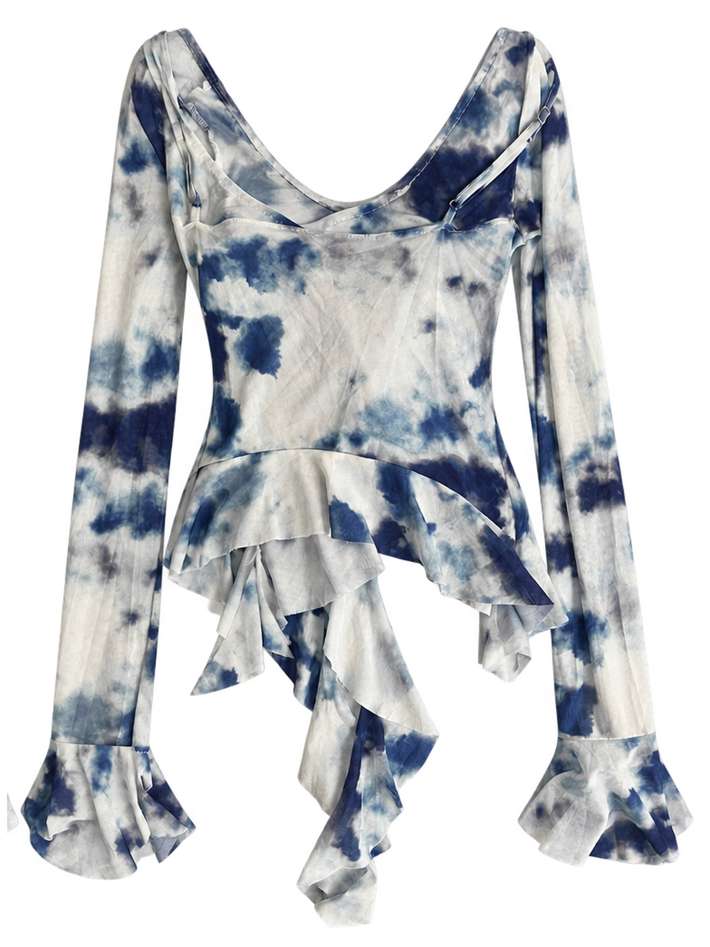 Wavy Ruffle Top