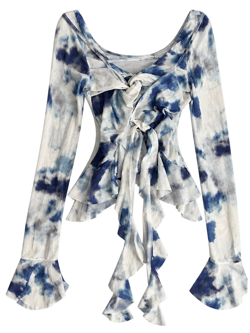 Wavy Ruffle Top