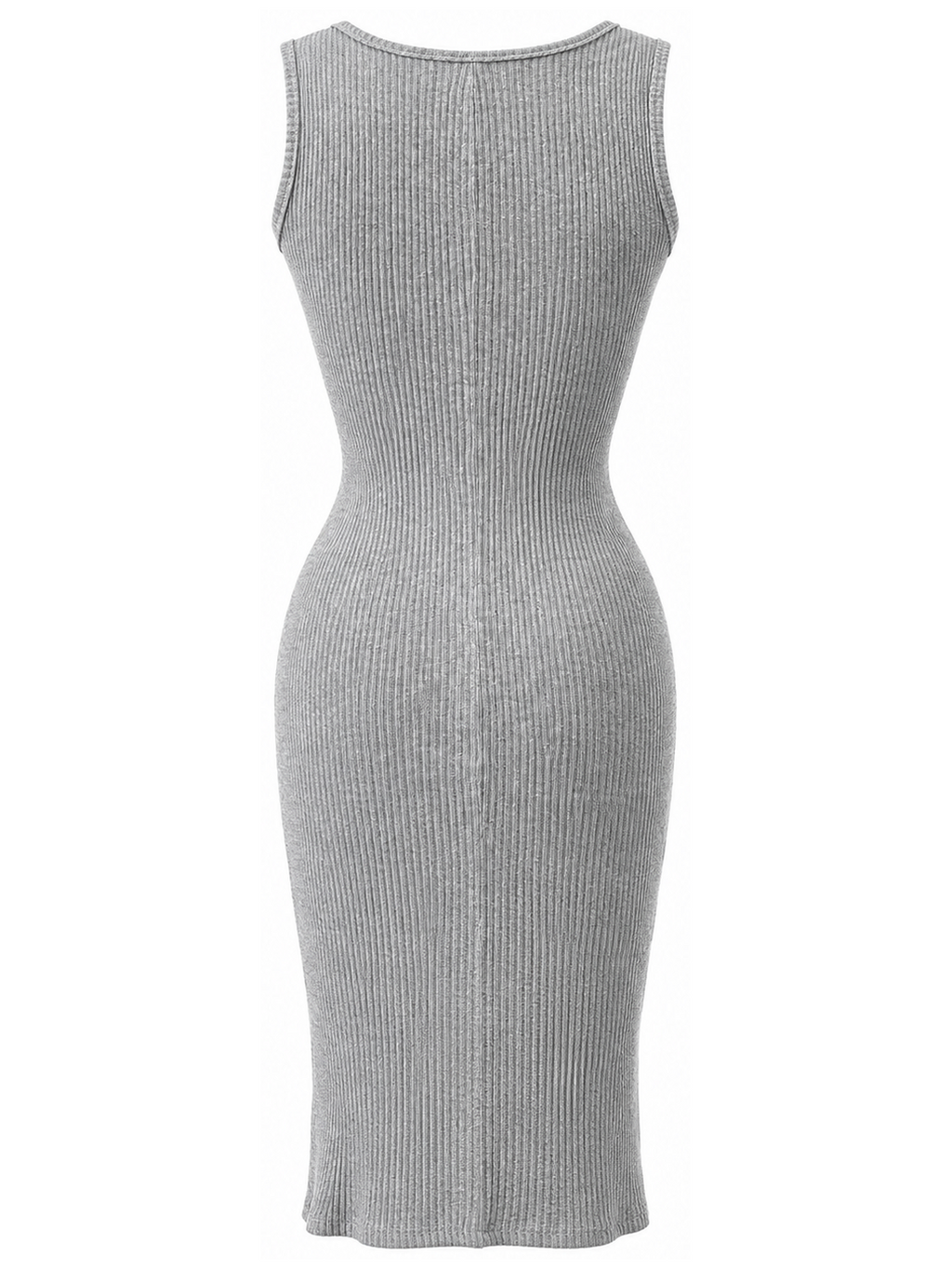 Grey Round Neck Dress