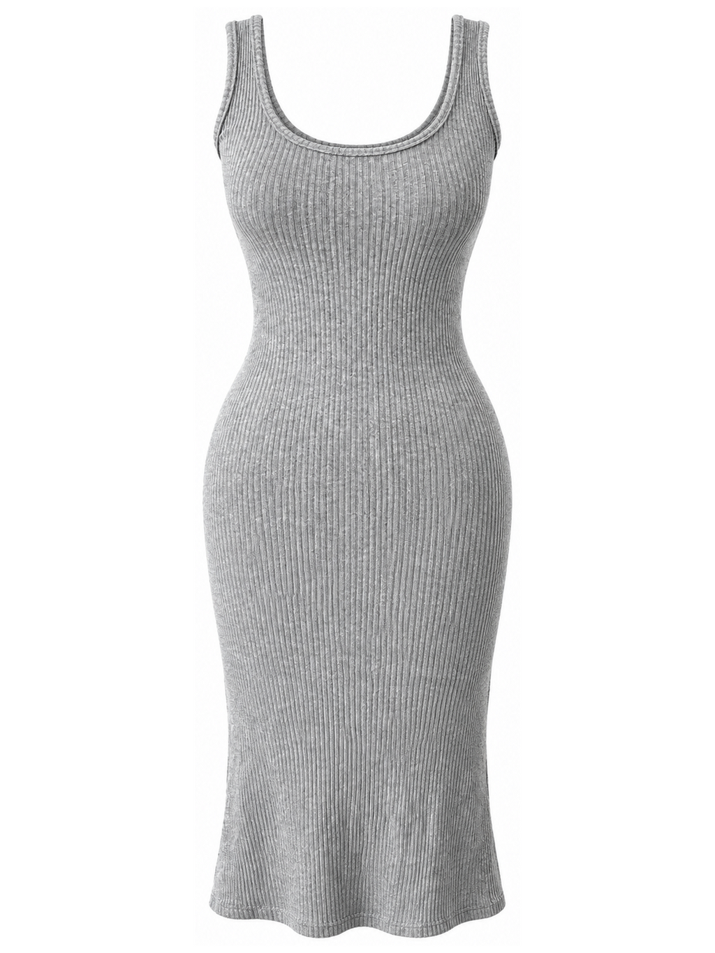 Grey Round Neck Dress