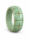 Amara Mint Gold-Stud Cuff