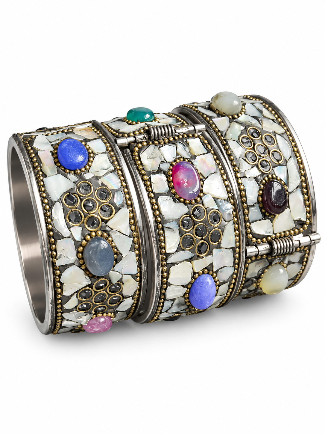 Chandni Mosaic Gemstone Cuff