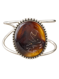 Cuff 13 — Bee Honey Bead Edge — front view