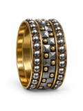 Diya Silver-Gold Pyramid Stack