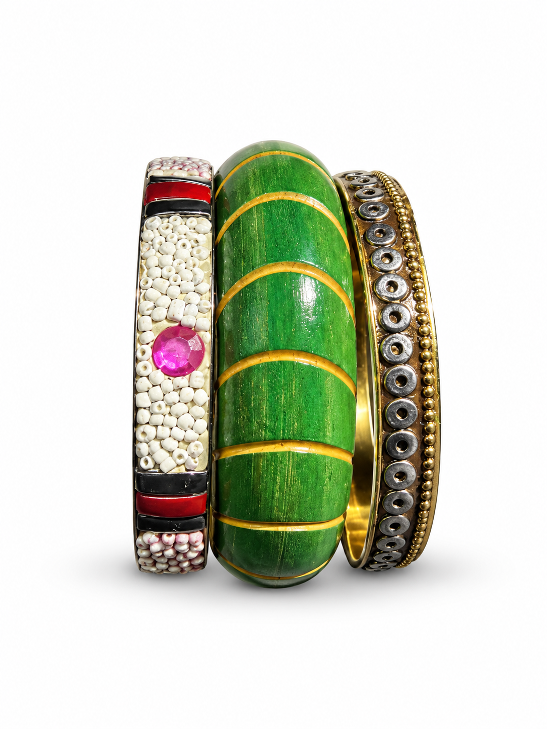 Kaya Green-Gold Mosaic Stack