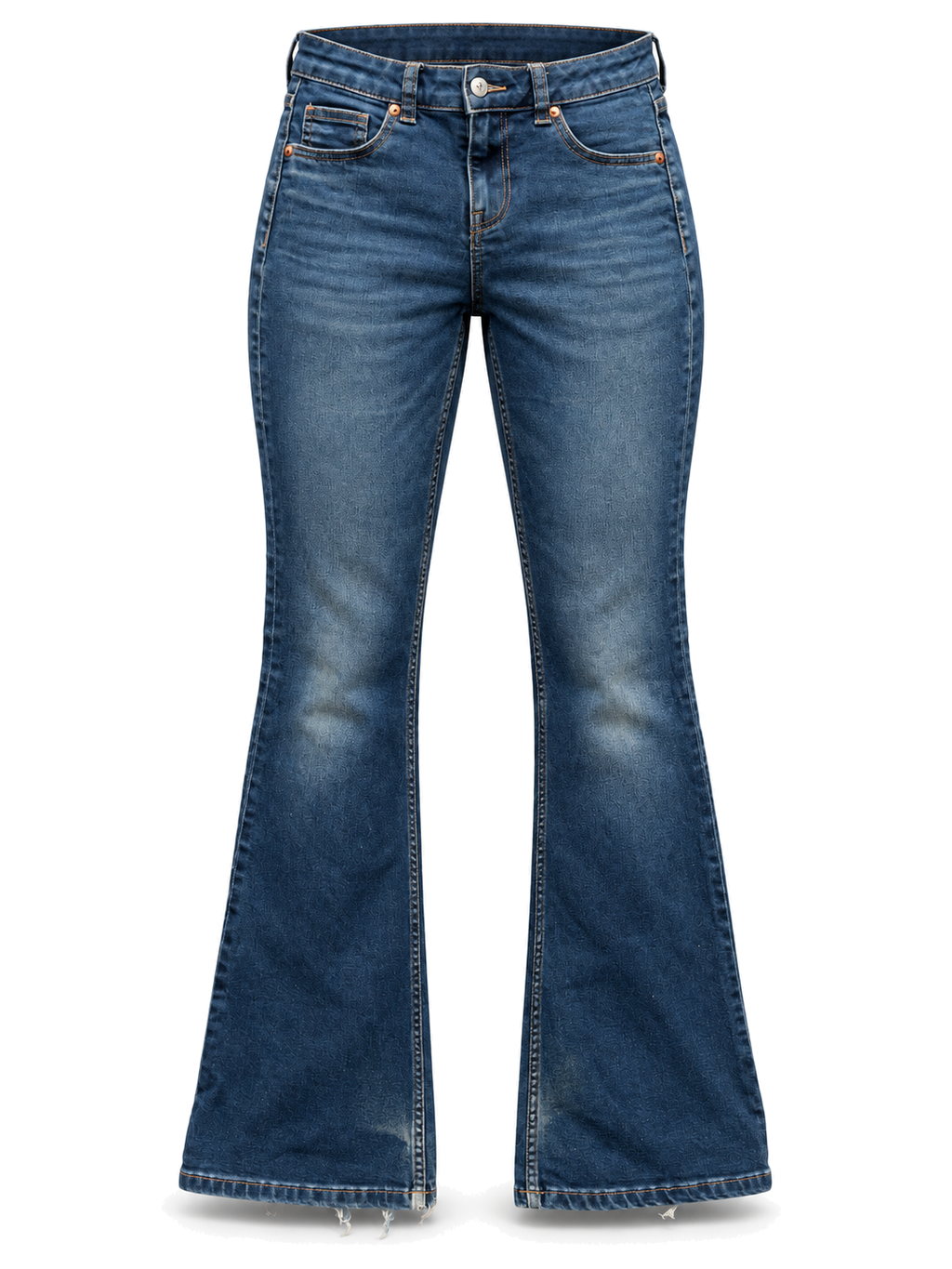 H&M Deepwash Denim Jeans front ghost mannequin