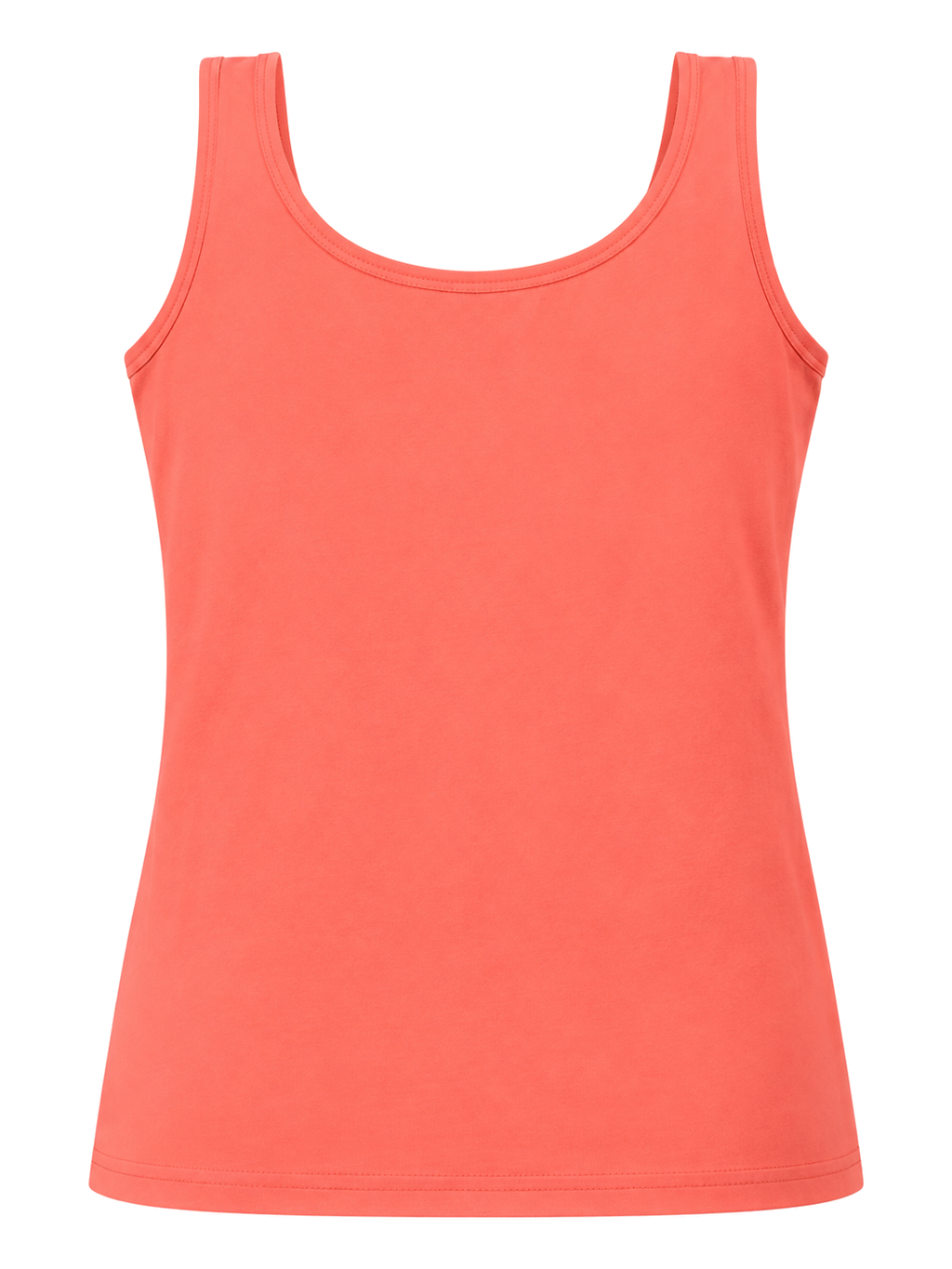 Coral Plum-Button Cami back ghost mannequin